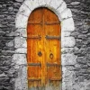 Old Brown Door Diamond Painting