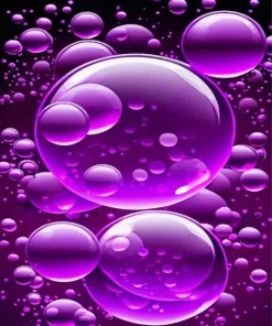 Purple Bubbles Stuck Together Diamond Painting