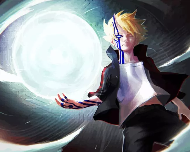 boruto uzumaki art Diamond By Numbers Boruto Uzumaki Art Diamond Painting