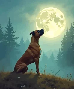 Brown Boxer Dog Diamond Painting