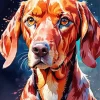 Brown Coonhound Dog Diamond Painting