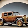 Brown Old Car Diamond Painting