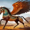 Brown Pegasus Diamond Painting