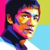 Bruce Lee Pop Art Diamond Painting