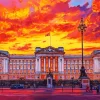 Buckingham Palace At Sunset Diamond Painting