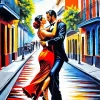 Buenos Aires Tango Dancers Art Diamond Painting