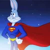 Bugs Bunny As Superman Diamond Painting