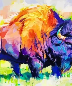 Colorful Buffalo Art Diamond Painting