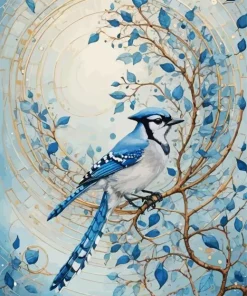 Florida Blue Jay Diamond Painting
