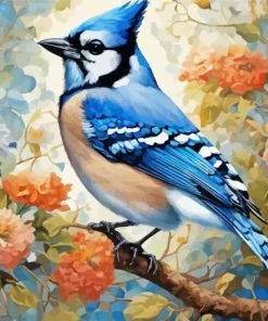 Florida Blue Jay Bird Diamond Painting