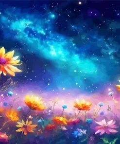 Flowers Magic Diamond Painting