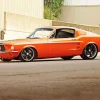 Ford Mustang 1967 Orange Art Diamond Painting