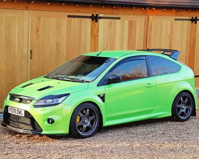 ford rs green Diamond Paintings Ford Rs Green Diamond Painting