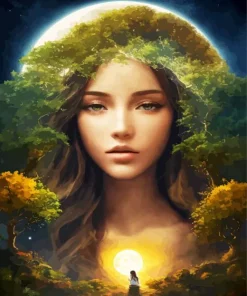 Forest Princess Art Diamond Painting