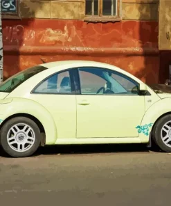 Green Bug Car Diamond Painting