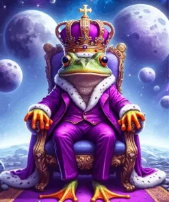 King Frog Diamond Painting