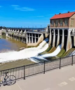 Lake Overholser Oklahoma Diamond Painting