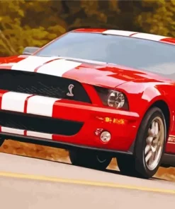 Red Ford 500gt Diamond Painting