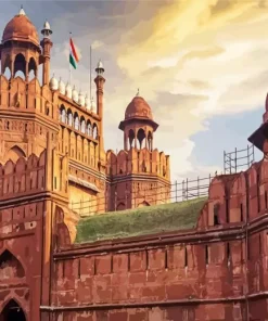 Red Fort India Diamond Painting