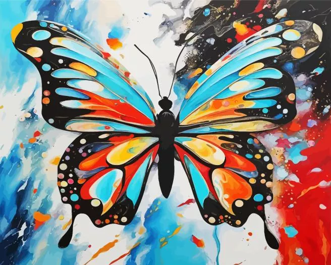 Abstract butterfly art Diamond Paintings Abstract Butterfly Art Diamond Painting