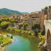 Besalu Girona Bridge Diamond Painting