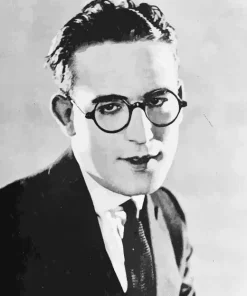 Black And White Harold Lloyd Diamond Painting