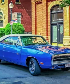 Blue 1970 Dodge Charger Diamond Painting