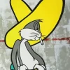 Cartoon Bunny Smoking Diamond Painting