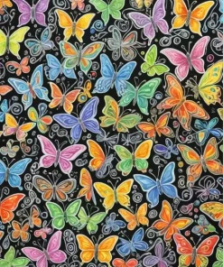 Colorful Butterflies Diamond Painting