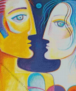 Cubism Couple Art Diamond Painting