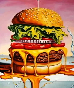 Delicious Burger Diamond Painting