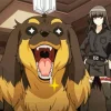 Dog And Scissors Anime Diamond Painting