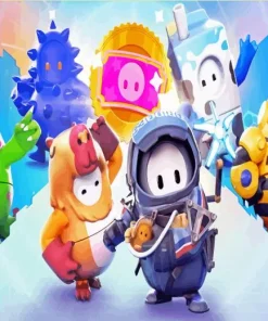 Fall Guys Characters Diamond Painting