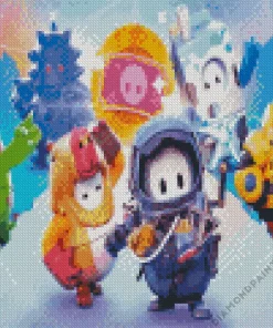 Fall Guys Characters Diamond Painting