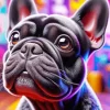 French Bulldog Face Diamond Painting