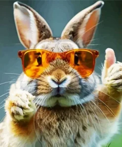 Funny Rabbit Diamond Painting