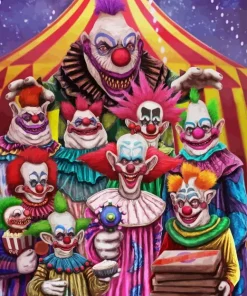 Killer Klowns From Outer Space Characters Diamond Painting