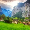 Lauterbrunnen Landscape Diamond Painting