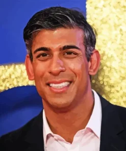 Rishi Sunak Smiling Diamond Painting