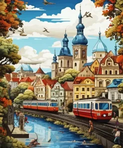 Slovakia Kosice City Diamond Painting