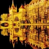 Vajdahunyad Castle At Night Diamond Painting