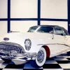 White Old 1953 Buick Skylark Car Diamond Painting