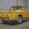 Yellow Renault 8 Diamond Painting