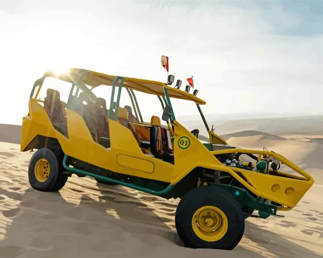 Yellow buggy Diamond By Numbers Yellow Buggy Diamond Painting