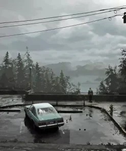 Black And White Silent Hill Diamond Painting