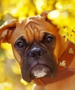 Brown Boxer Diamond Painting