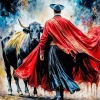 Bull And Matador Diamond Painting
