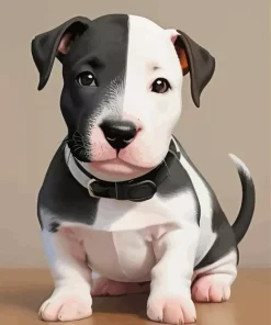Bull Terrier Puppy Diamond Painting
