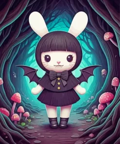 Bunny Bat Diamond Painting