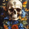 Butterflies And Skull Diamond Painting